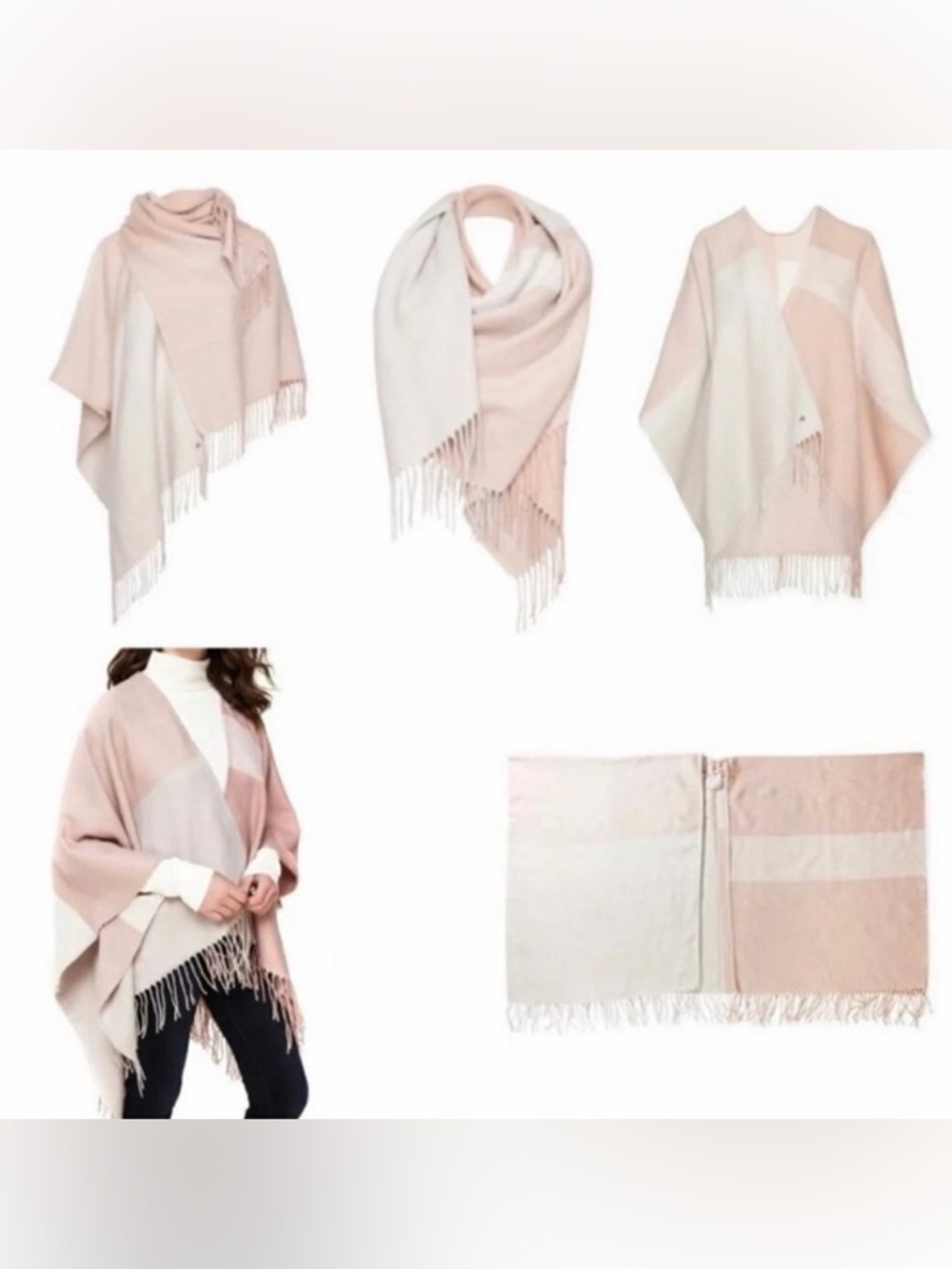 SOIA & KYO Oversized Wrap / Scarf / Scarfigan - Soft & Cozy